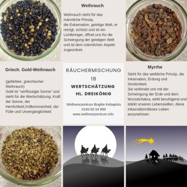18 Wertschätzung & Hl. Dreikönig - Räuchermischung 18